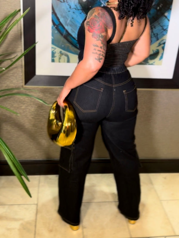 Denim On Denim Pant Set