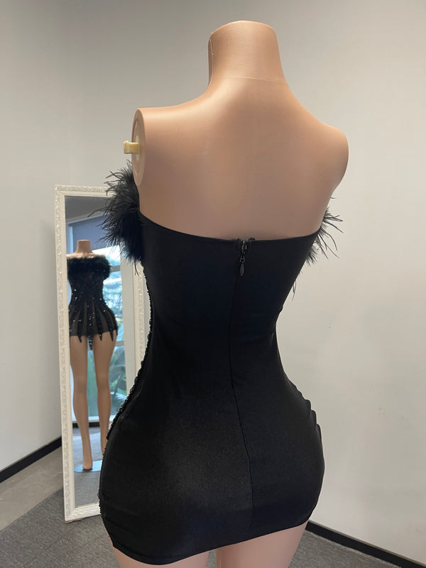 “Snob” mini dress (Preorder)- Black