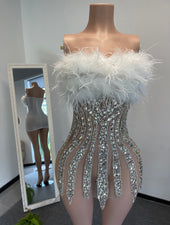 “Snob” mini dress (Preorder)- Silver