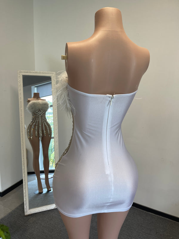 “Snob” mini dress (Preorder)- Silver