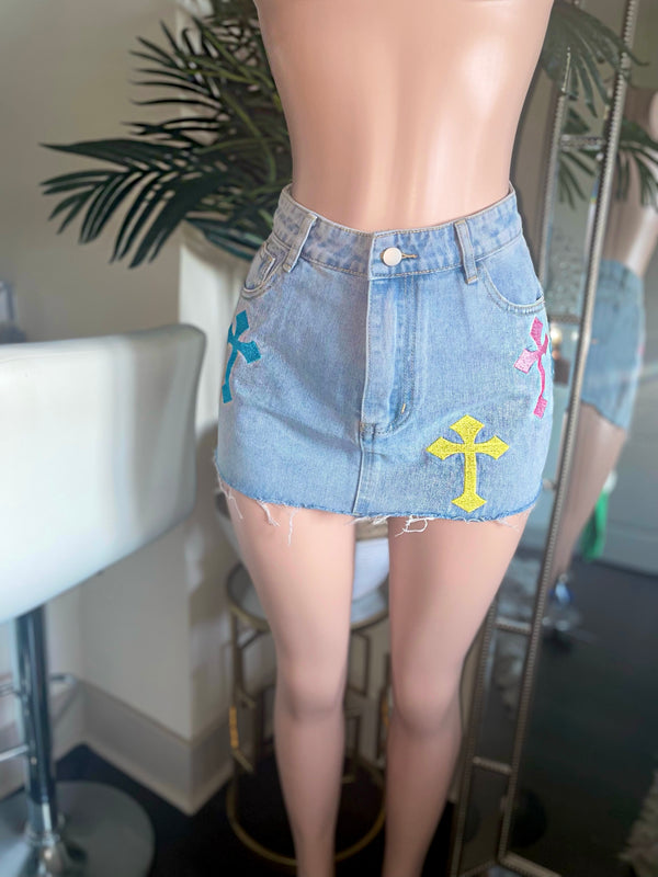 Cross Me Out Skirt