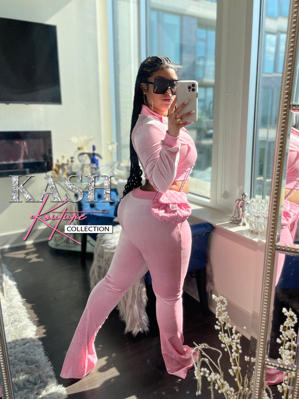 “Galore” Velvet tracksuit